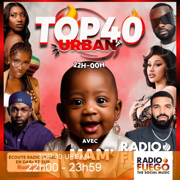 Cover de TOP 40 URBAN - 22h00 - 23h59